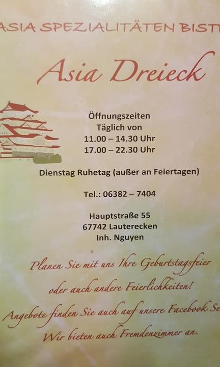 Asia Bistro Dreieck